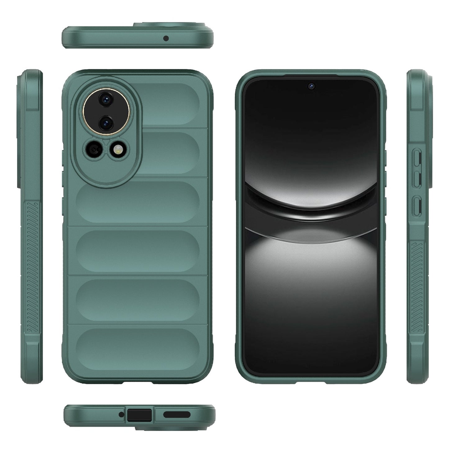 Huawei Nova 12 5G Magic Shield TPU + Flannel Phone Case: Durable, Non-toxic, Easy Access, Stylish Design