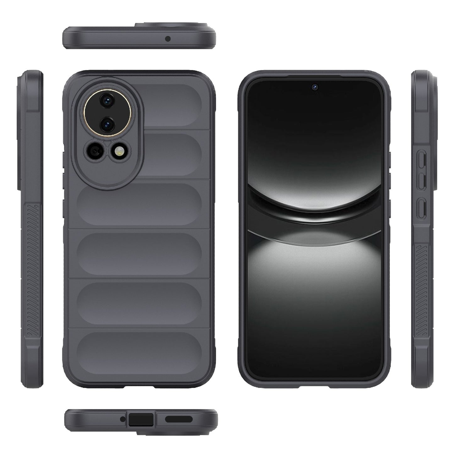 Huawei Nova 12 5G Magic Shield TPU + Flannel Phone Case: Durable, Non-toxic, Easy Access, Stylish Design