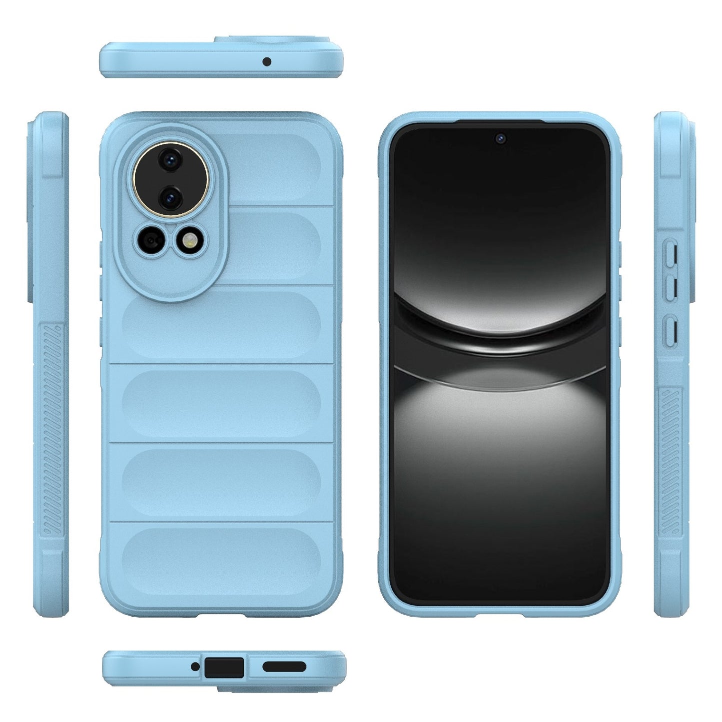 Huawei Nova 12 5G Magic Shield TPU + Flannel Phone Case: Durable, Non-toxic, Easy Access, Stylish Design