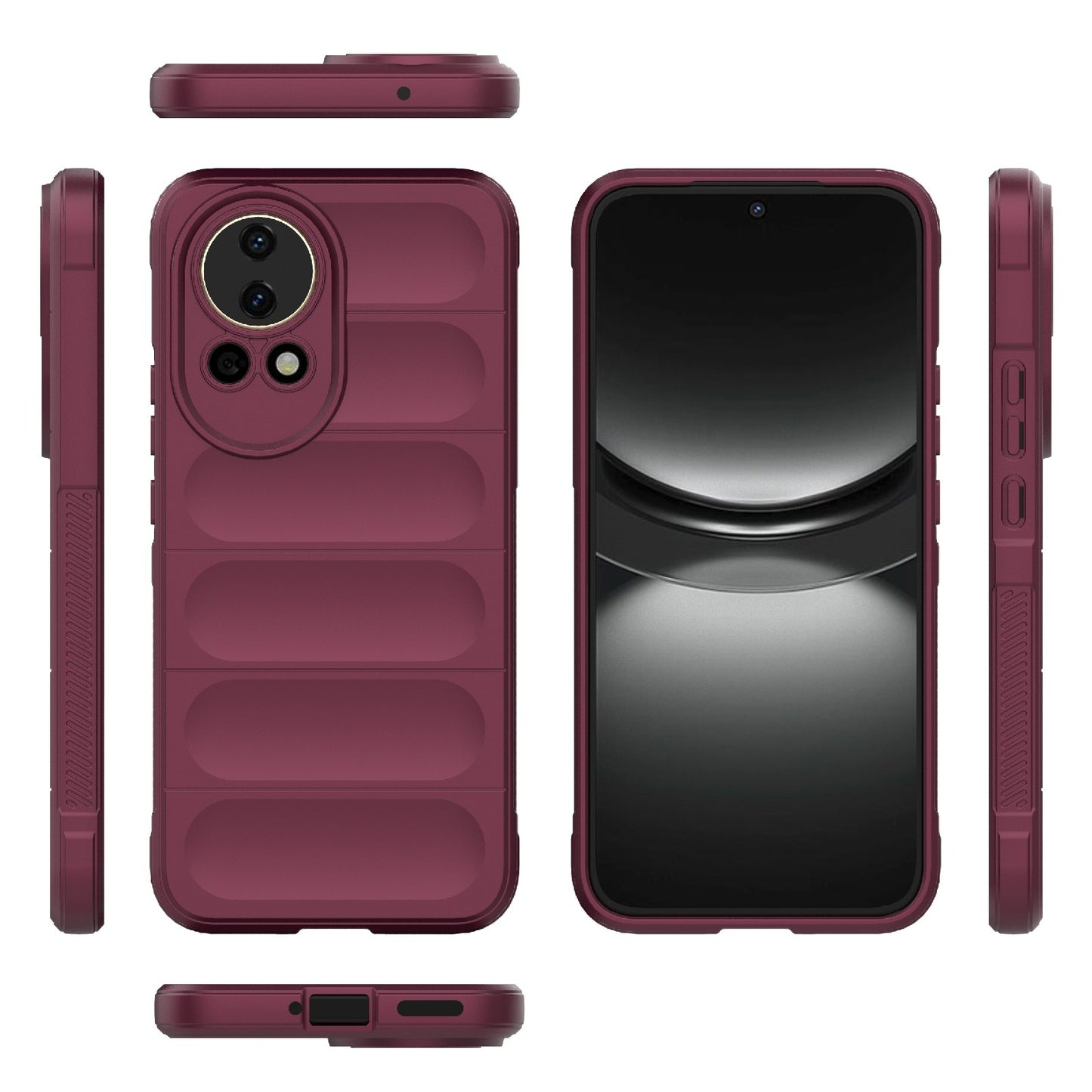 Huawei Nova 12 5G Magic Shield TPU + Flannel Phone Case: Durable, Non-toxic, Easy Access, Stylish Design