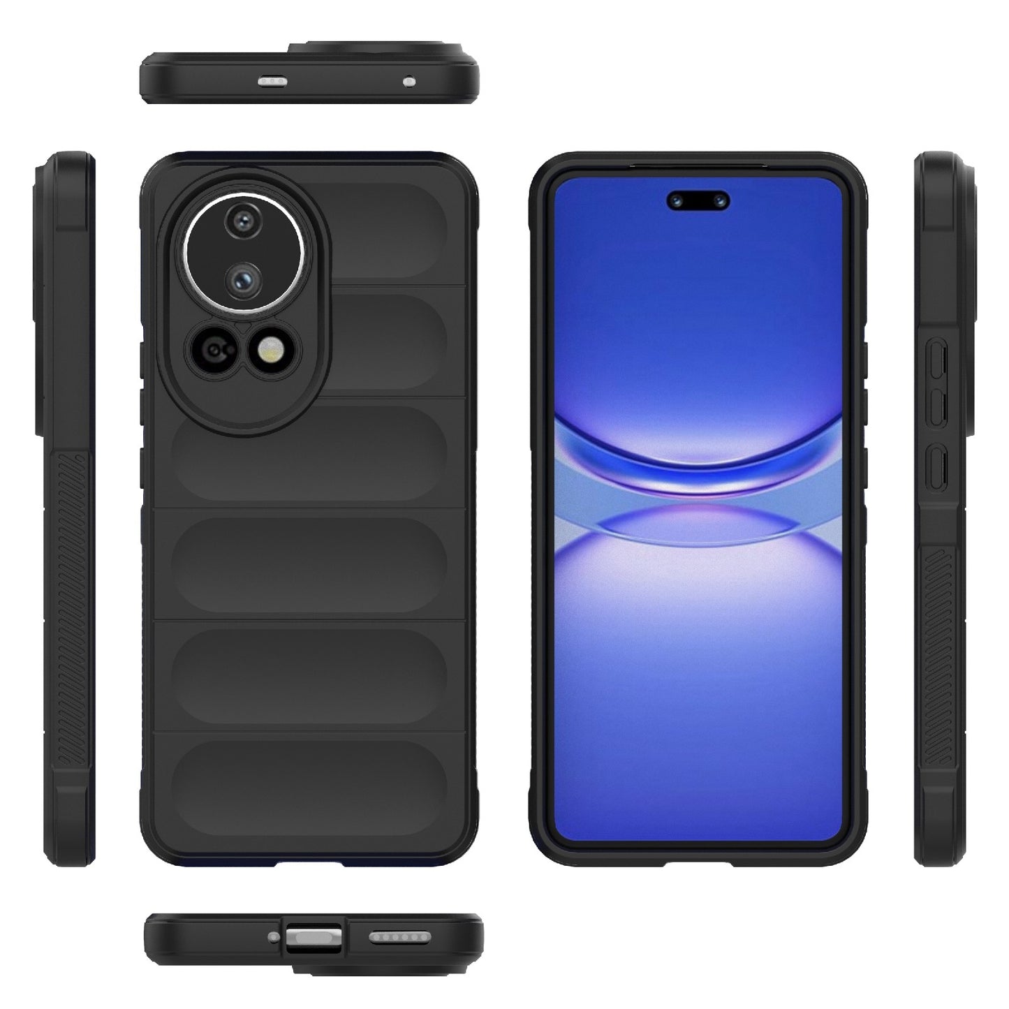 Huawei Nova 12 Pro Magic Shield TPU + Flannel Phone Case: Durable, Non-toxic, Easy Access, Stylish Design
