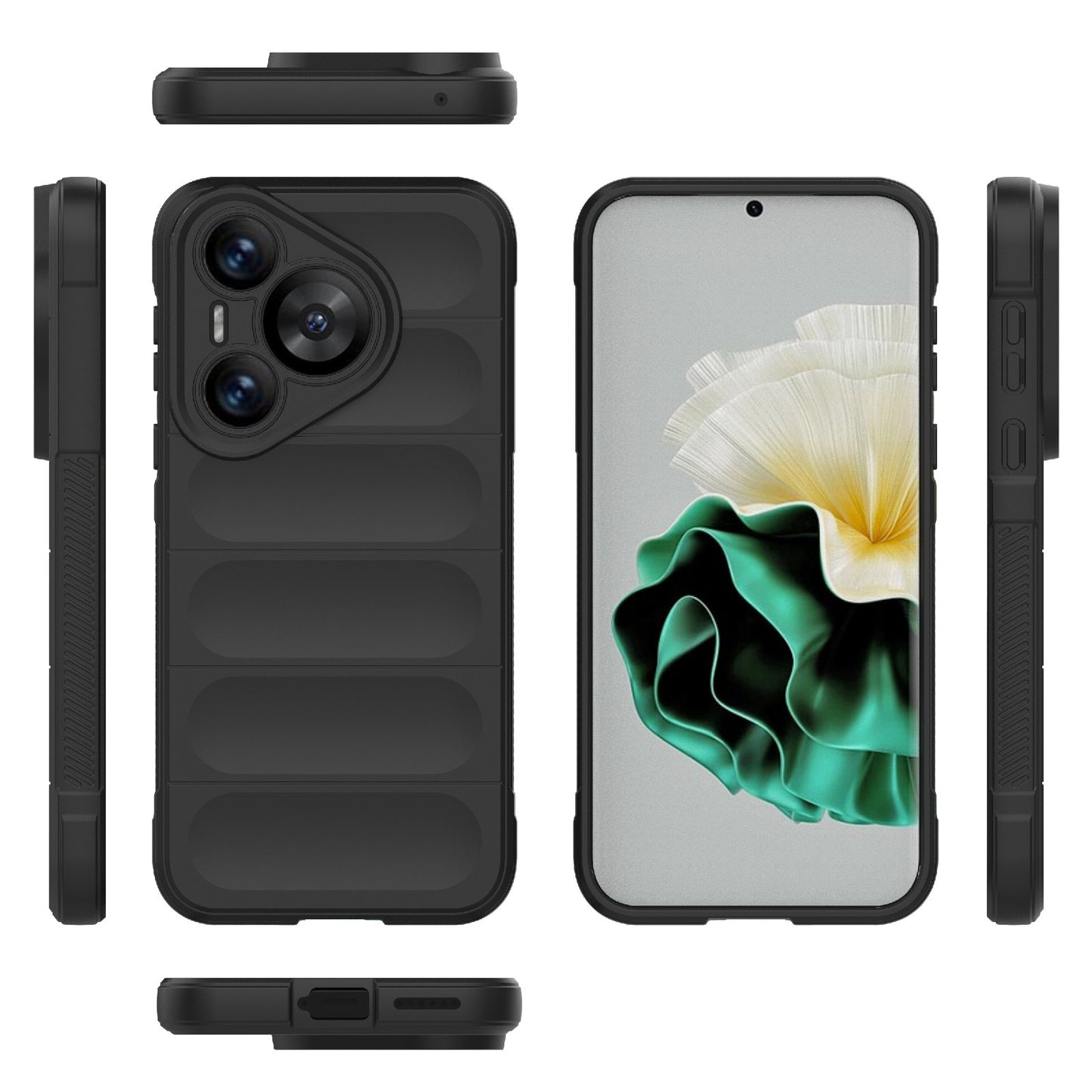 Huawei Pura 70 Magic Shield TPU + Flannel Phone Case: Durable, Non-toxic, Easy Access, Stylish Design