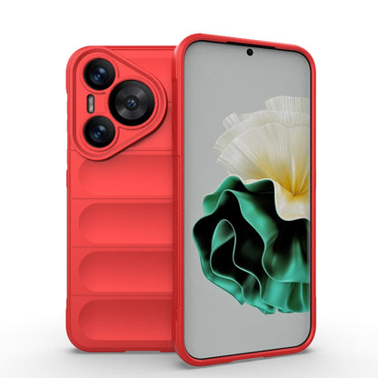 Huawei Pura 70 Magic Shield TPU + Flannel Phone Case: Durable, Non-toxic, Easy Access, Stylish Design