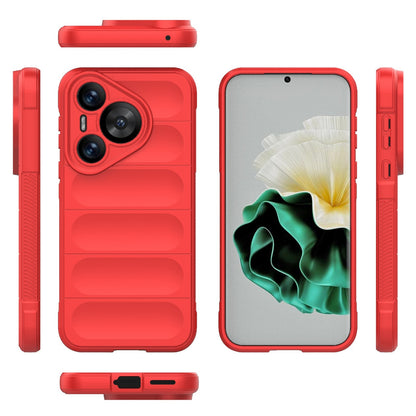 Huawei Pura 70 Magic Shield TPU + Flannel Phone Case: Durable, Non-toxic, Easy Access, Stylish Design