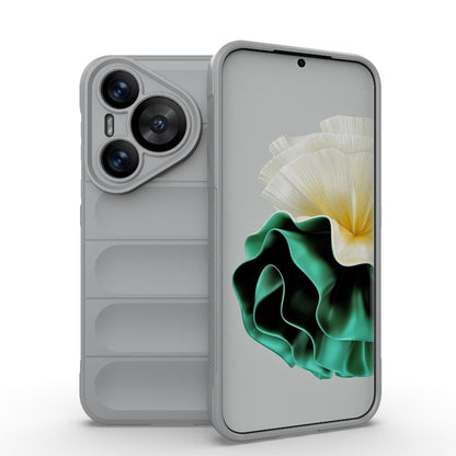 Huawei Pura 70 Magic Shield TPU + Flannel Phone Case: Durable, Non-toxic, Easy Access, Stylish Design