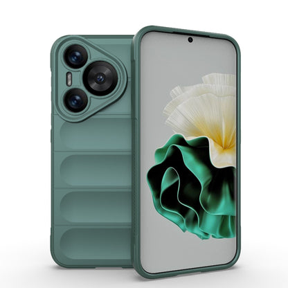 Huawei Pura 70 Magic Shield TPU + Flannel Phone Case: Durable, Non-toxic, Easy Access, Stylish Design