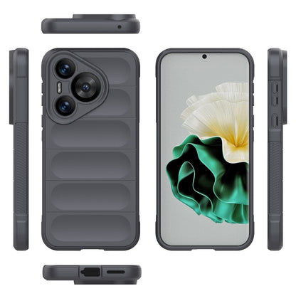 Huawei Pura 70 Magic Shield TPU + Flannel Phone Case: Durable, Non-toxic, Easy Access, Stylish Design