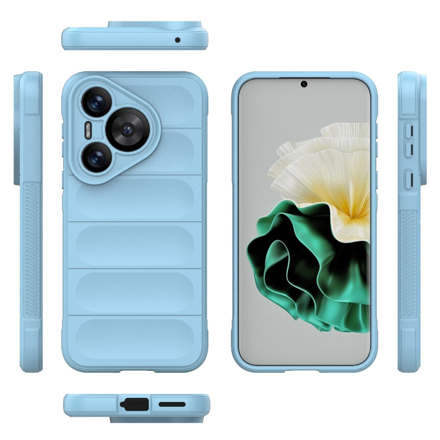 Huawei Pura 70 Magic Shield TPU + Flannel Phone Case: Durable, Non-toxic, Easy Access, Stylish Design