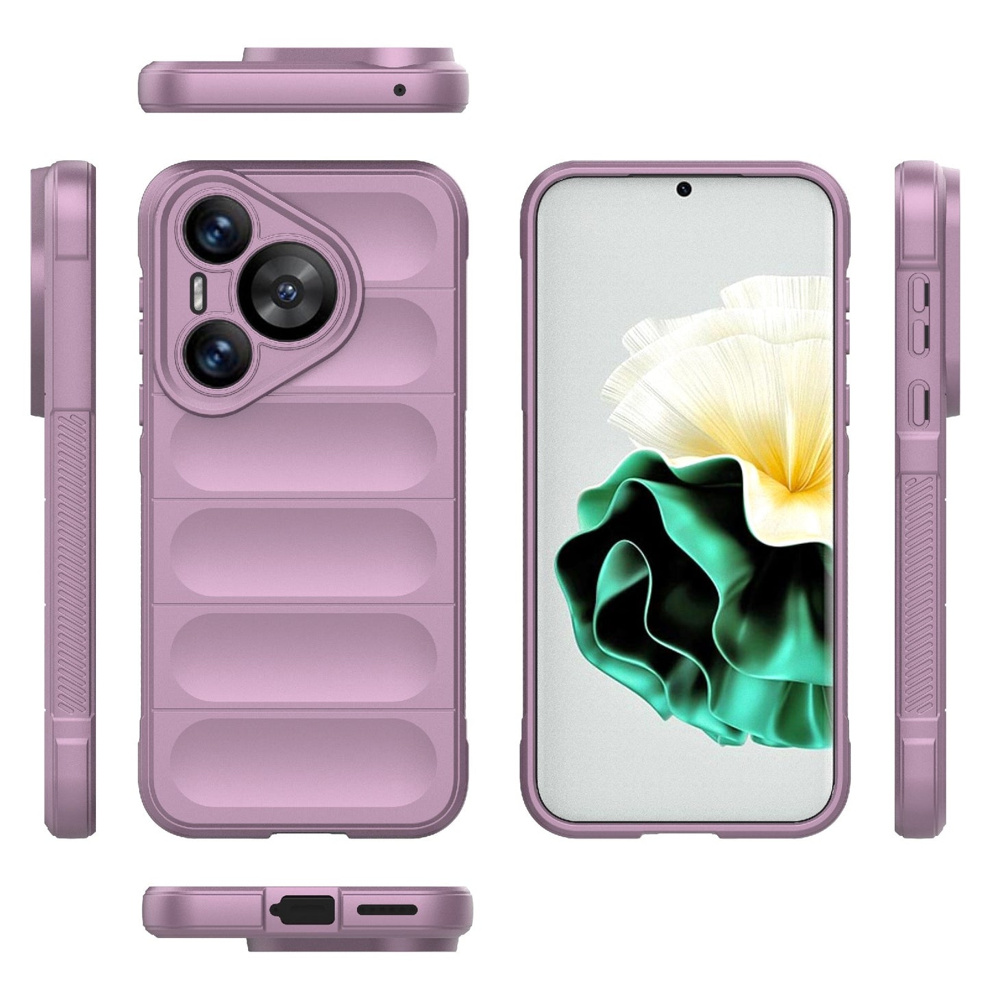Huawei Pura 70 Magic Shield TPU + Flannel Phone Case: Durable, Non-toxic, Easy Access, Stylish Design