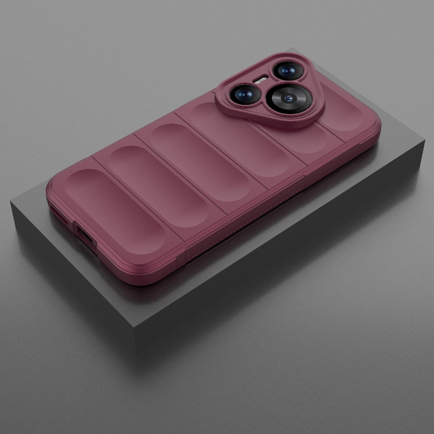 Huawei Pura 70 Magic Shield TPU + Flannel Phone Case: Durable, Non-toxic, Easy Access, Stylish Design