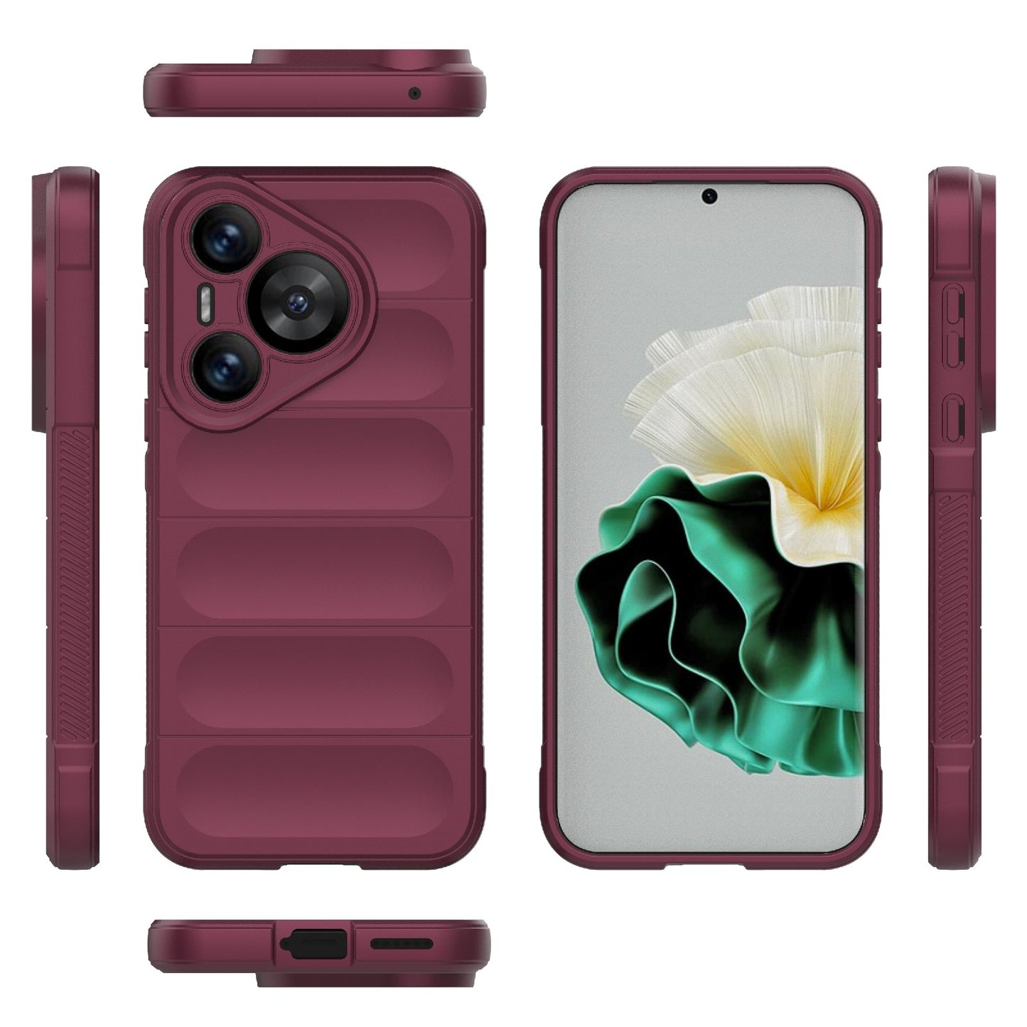 Huawei Pura 70 Magic Shield TPU + Flannel Phone Case: Durable, Non-toxic, Easy Access, Stylish Design