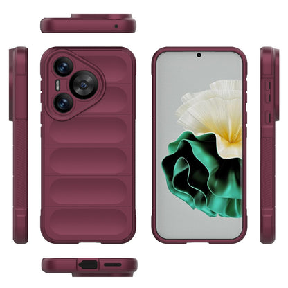 Huawei Pura 70 Magic Shield TPU + Flannel Phone Case: Durable, Non-toxic, Easy Access, Stylish Design