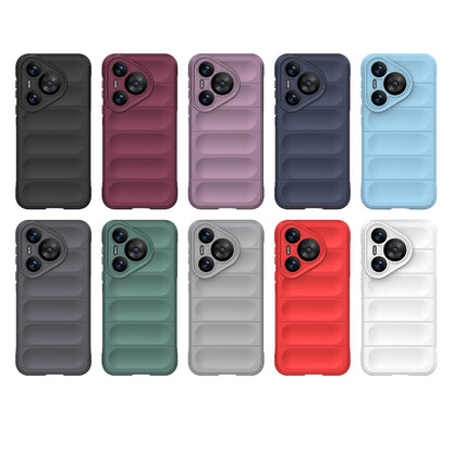 Huawei Pura 70 Magic Shield TPU + Flannel Phone Case: Durable, Non-toxic, Easy Access, Stylish Design