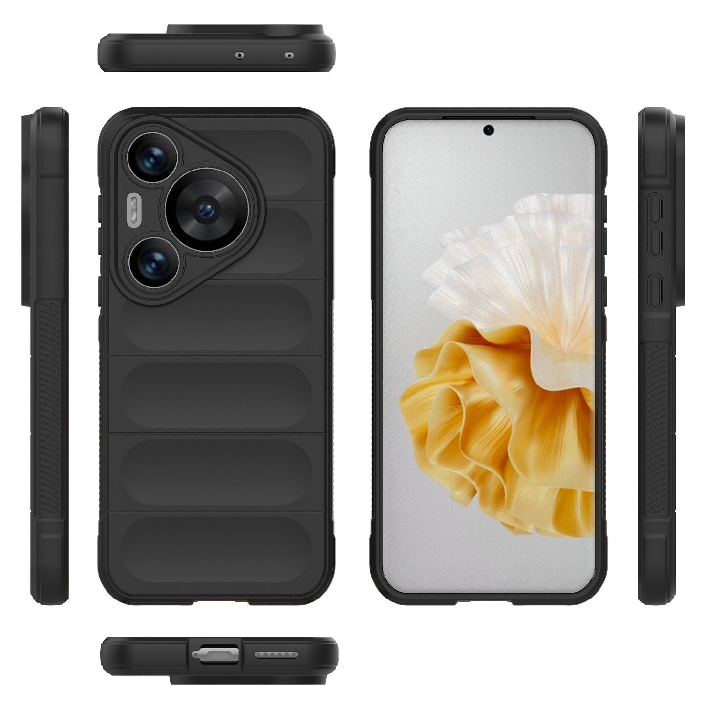 Huawei Pura 70 Pro+ Magic Shield TPU + Flannel Phone Case: Durable, Non-toxic, Easy Access, Stylish Design