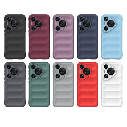 Huawei Pura 70 Pro+ Magic Shield TPU + Flannel Phone Case: Durable, Non-toxic, Easy Access, Stylish Design
