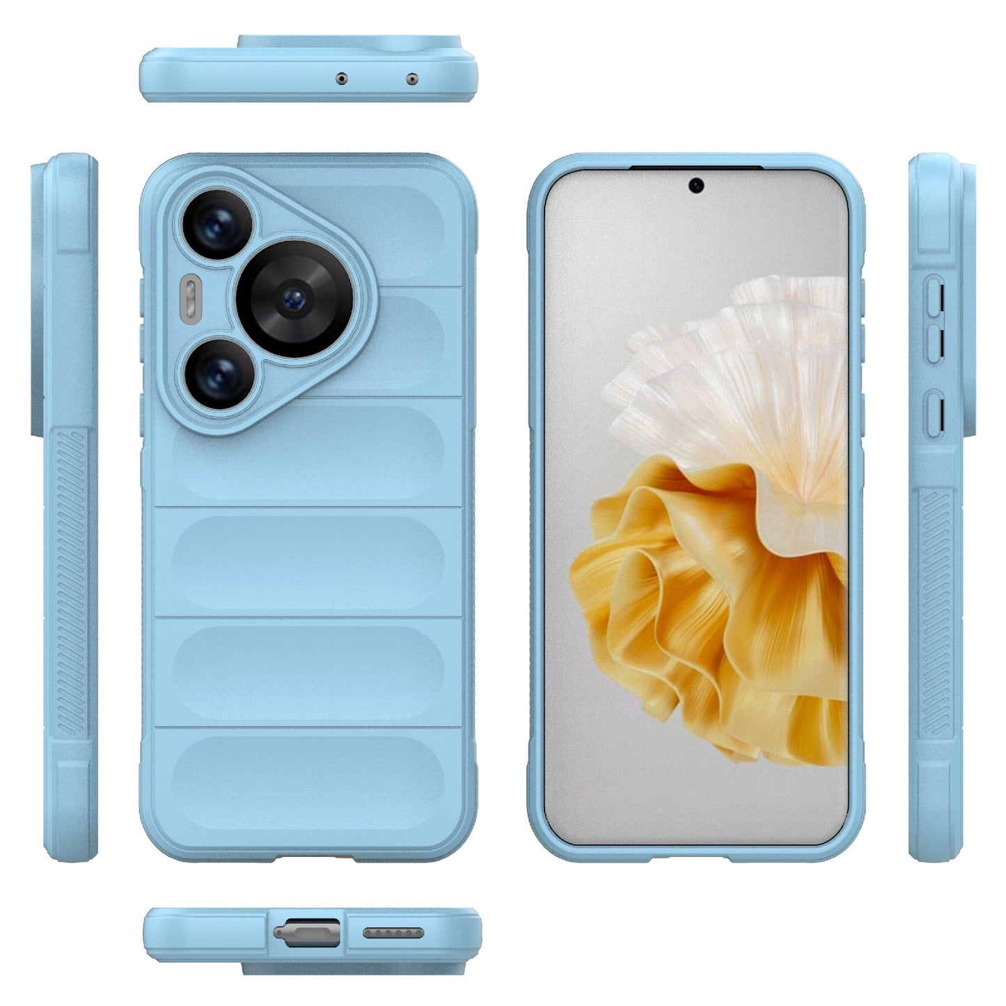 Huawei Pura 70 Pro+ Magic Shield TPU + Flannel Phone Case: Durable, Non-toxic, Easy Access, Stylish Design