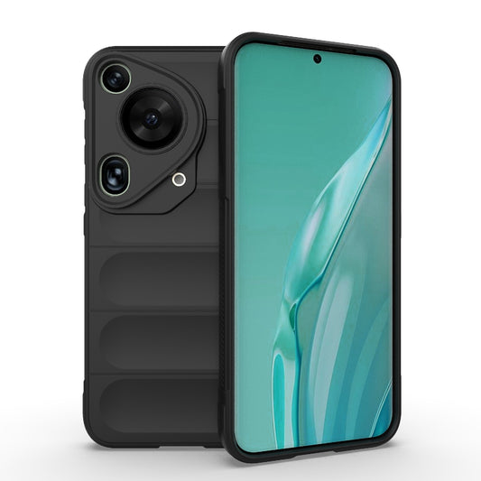 Huawei Pura 70 Ultra Magic Shield TPU + Flannel Phone Case: Durable, Non-toxic, Easy Access, Stylish Design