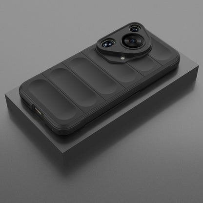 Huawei Pura 70 Ultra Magic Shield TPU + Flannel Phone Case: Durable, Non-toxic, Easy Access, Stylish Design