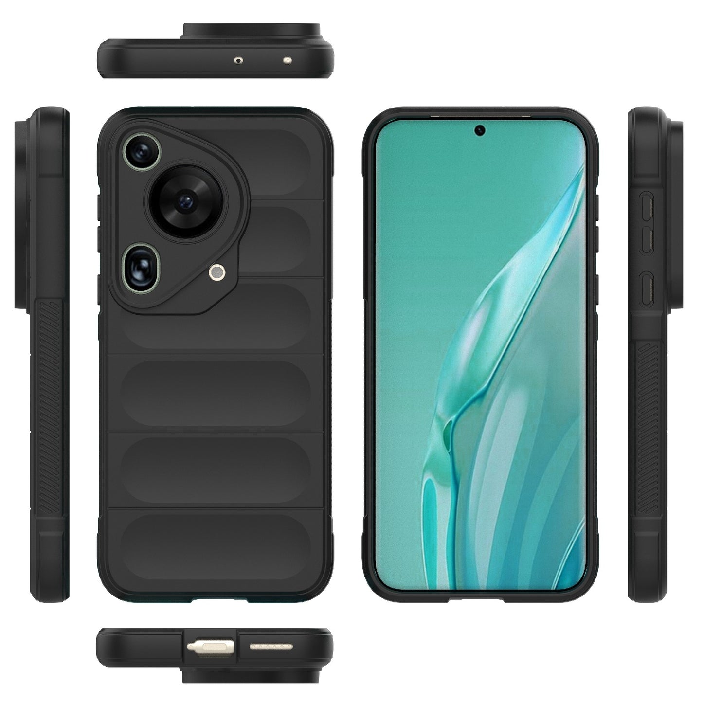 Huawei Pura 70 Ultra Magic Shield TPU + Flannel Phone Case: Durable, Non-toxic, Easy Access, Stylish Design