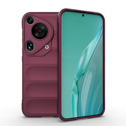 Huawei Pura 70 Ultra Magic Shield TPU + Flannel Phone Case: Durable, Non-toxic, Easy Access, Stylish Design
