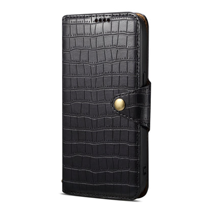 Samsung Galaxy A32 Denior Leather Case - Crocodile Texture with Oil Edge, Wallet & Kickstand Features