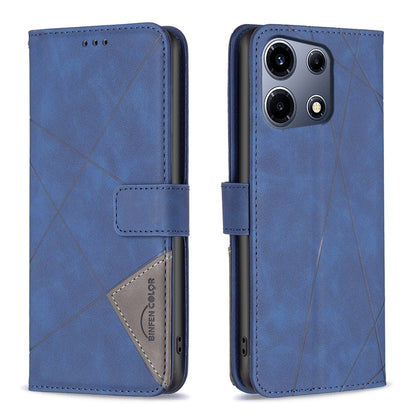Infinix Note 30 VIP Wallet Case – Rhombus Texture PU Leather, Magnetic Buckle, Card Slots, Stand Function, Shockproof Protective Cover