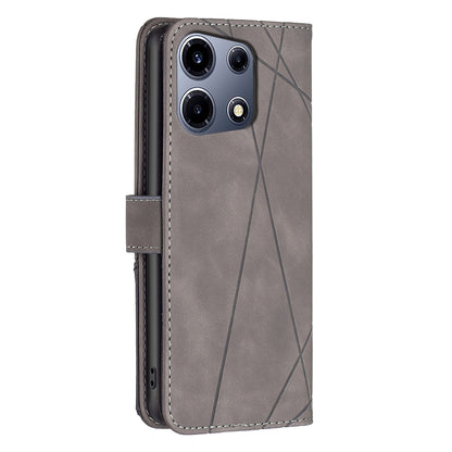 Infinix Note 30 VIP Wallet Case – Rhombus Texture PU Leather, Magnetic Buckle, Card Slots, Stand Function, Shockproof Protective Cover