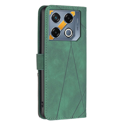 Infinix GT 20 Pro 5G Wallet Case – Rhombus Texture PU Leather, Magnetic Buckle, Card Slots, Stand Function, Shockproof Protective Cover