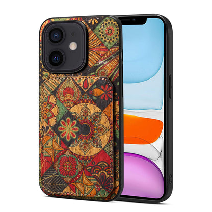 iPhone 11 Dual Card Slot Holder Phone Case – Patterned Design, Scratch & Dirt Protection, Convenient Holder