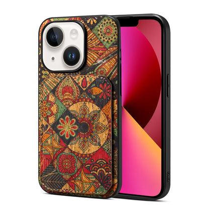 iPhone 13 Dual Dual Card Slot Holder Phone Case – Patterned Design, Scratch & Dirt Protection, Convenient Holder