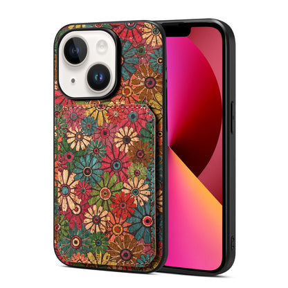 iPhone 13 Dual Dual Card Slot Holder Phone Case – Patterned Design, Scratch & Dirt Protection, Convenient Holder