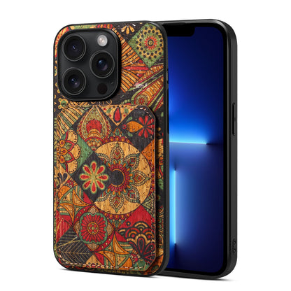 iPhone 13 Pro Dual Card Slot Holder Phone Case – Patterned Design, Scratch & Dirt Protection, Convenient Holder
