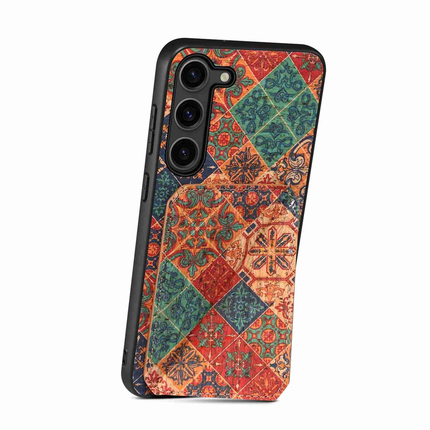 Samsung Galaxy A05 Dual Card Slot Holder Phone Case – Patterned Design, Scratch & Dirt Protection, Convenient Holder