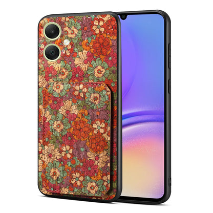 Samsung Galaxy A05 Dual Card Slot Holder Phone Case – Patterned Design, Scratch & Dirt Protection, Convenient Holder