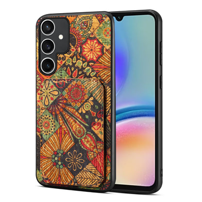 Samsung Galaxy A05s Dual Card Slot Holder Phone Case – Patterned Design, Scratch & Dirt Protection, Convenient Holder