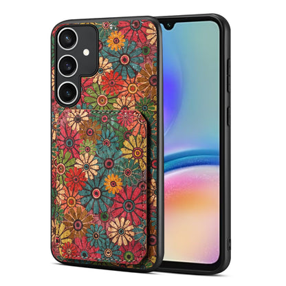 Samsung Galaxy A05s Dual Card Slot Holder Phone Case – Patterned Design, Scratch & Dirt Protection, Convenient Holder