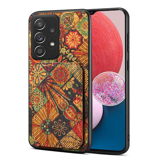 Samsung Galaxy A13 Dual Card Slot Holder Phone Case – Patterned Design, Scratch & Dirt Protection, Convenient Holder