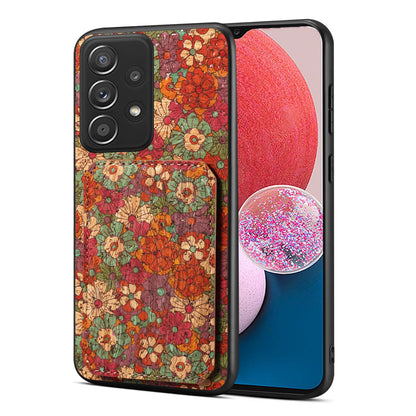 Samsung Galaxy A13 Dual Card Slot Holder Phone Case – Patterned Design, Scratch & Dirt Protection, Convenient Holder