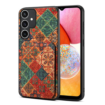 Samsung Galaxy A14 Dual Card Slot Holder Phone Case – Patterned Design, Scratch & Dirt Protection, Convenient Holder