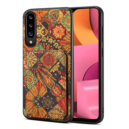 Samsung Galaxy A20s Dual Card Slot Holder Phone Case – Patterned Design, Scratch & Dirt Protection, Convenient Holder