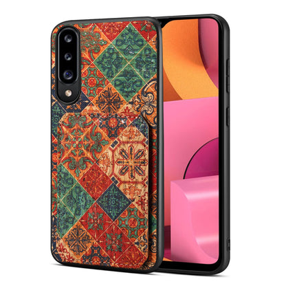 Samsung Galaxy A20s Dual Card Slot Holder Phone Case – Patterned Design, Scratch & Dirt Protection, Convenient Holder