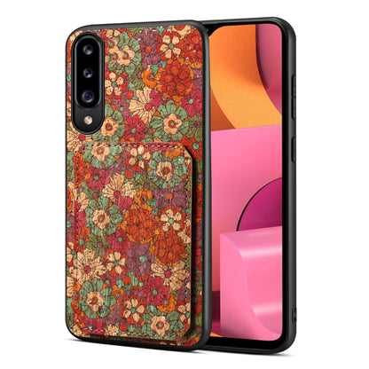 Samsung Galaxy A20s Dual Card Slot Holder Phone Case – Patterned Design, Scratch & Dirt Protection, Convenient Holder