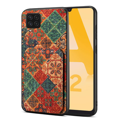 Samsung Galaxy A22 Dual Card Slot Holder Phone Case – Patterned Design, Scratch & Dirt Protection, Convenient Holder
