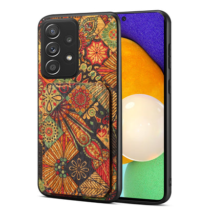 Samsung Galaxy A52 Dual Card Slot Holder Phone Case – Patterned Design, Scratch & Dirt Protection, Convenient Holder