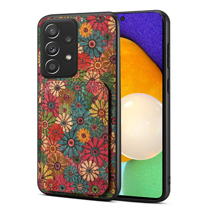 Samsung Galaxy A52 Dual Card Slot Holder Phone Case – Patterned Design, Scratch & Dirt Protection, Convenient Holder