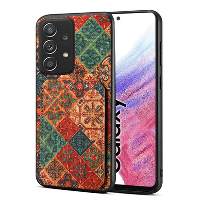 Samsung Galaxy A53 5G Dual Card Slot Holder Phone Case – Patterned Design, Scratch & Dirt Protection, Convenient Holder