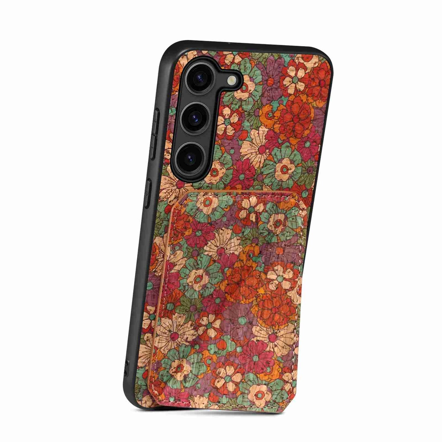 Samsung Galaxy A70 Dual Card Slot Holder Phone Case – Patterned Design, Scratch & Dirt Protection, Convenient Holder