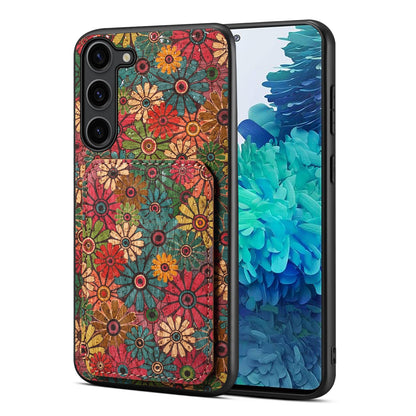 Samsung Galaxy S20 FE Dual Card Slot Holder Phone Case – Patterned Design, Scratch & Dirt Protection, Convenient Holder