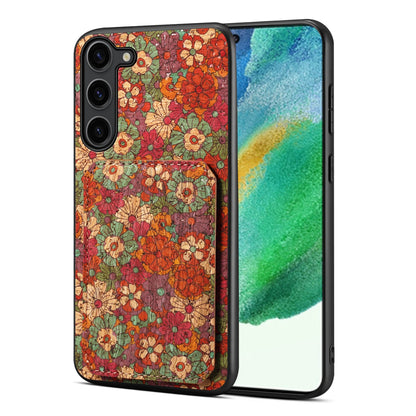 Samsung Galaxy S21 FE 5G Dual Card Slot Holder Phone Case – Patterned Design, Scratch & Dirt Protection, Convenient Holder