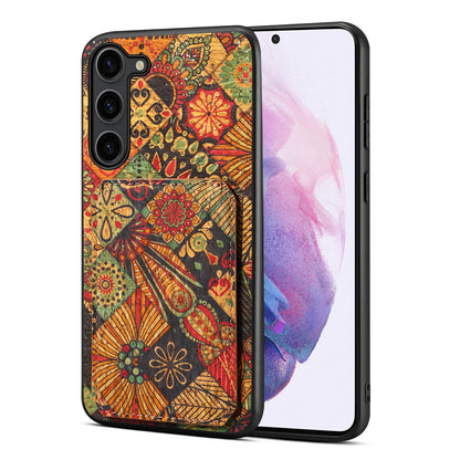 Samsung Galaxy S21+ 5G Dual Card Slot Holder Phone Case – Patterned Design, Scratch & Dirt Protection, Convenient Holder